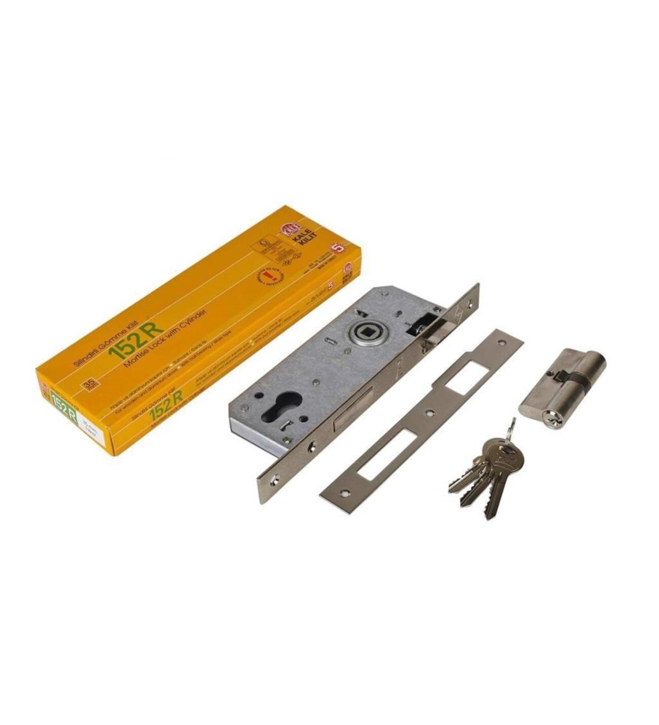 KALE 152 R SİLİNDİRLİ KAPI KİLİDİ 35 MM 